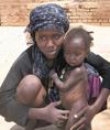 Woman and child in Darfur, IRIN