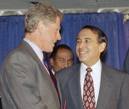 Howard Wolpe and President Clinton - AP