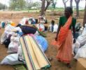 Displaced woman in Sri Lanka