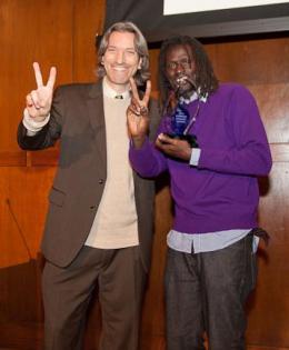 Emmanuel Jal and John Prendergast