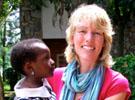Lee Ann and child in Bukavu
