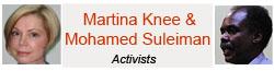 Martina Knee and Mohamed Suleiman