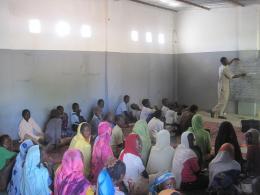 Rehabilitated classroom at Darsalam A school in eastern Chad.
