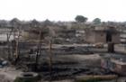 Burned out village