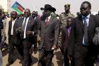 Salva Kiir Mayardit, Dr. Riek Machar, left, the Vice President James Wani Salva Kiir Mayardit, Dr. Riek Machar, left, the Vice President James Wani