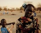 Returnees on the outskirts of Abyei Returnees on the outskirts of Abyei