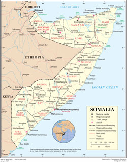 Map of Somalia