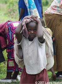 young IDP in Congo