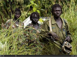 3 Soldiers from the Lord's Resistance Army sourced from the Guardian