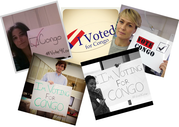 Robin and Emmanuelle vote for Congo